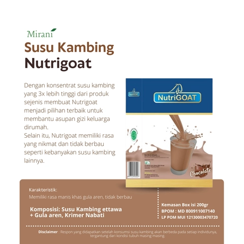 Mirani - Susu Kambing Ettawa Nutrigoat New