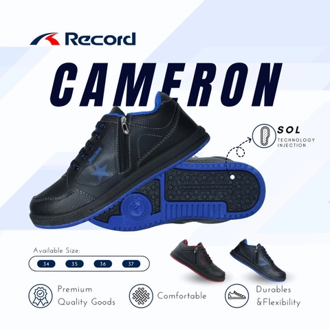 Record - RECORD CAMERON I Sepatu Sneaker I Sepatu Sport I Sepatu Pria - Size M (34-37)