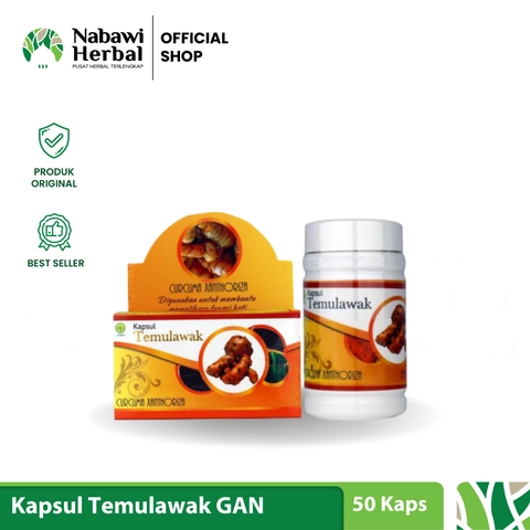 NABAWI HERBAL - Temulawak Griya An Nur Isi 50 Kapsul