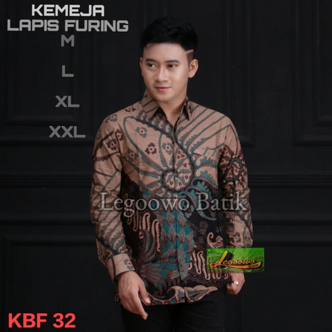 legowo batik - Kemeja batik lapis furing kbf32