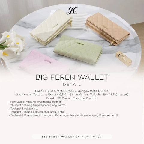JIMSHONEY SUKABUMI - BIG FEREN WALLET - DOMPET PANJANG - DOMPET WANITA