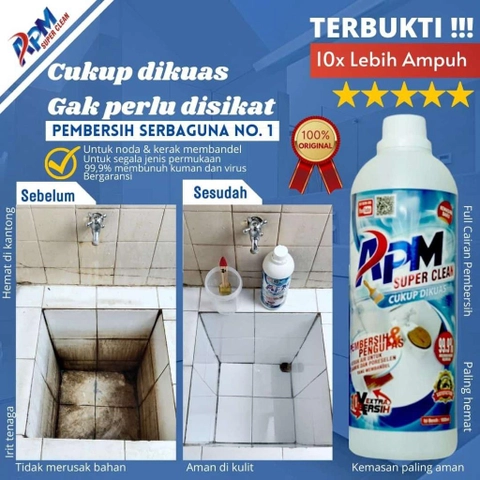 APM super clean - PEMBERSIH KERAK DAN KARAT APM SUPER CLEAN 1liter