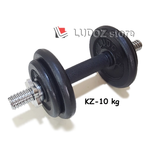 LUDOZ Store - Dumbbell paket set KZ 10kg dumbell Stick KETTLER grip karet stik barbell dambel 10 kg
