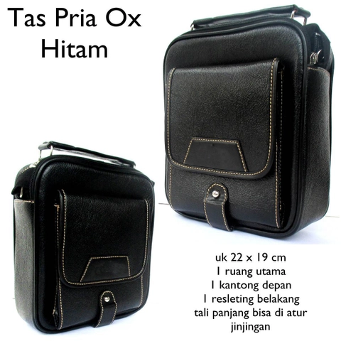 Lanc Fashion - Tas selempang Simpel Kulit Pria OX Oscar