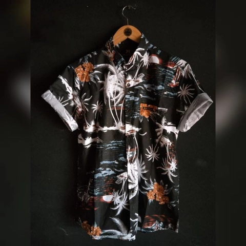 LUXIA - KEMEJA HEM BAJU SURFING MOTIF PRIA COWOK DISTRO PANTAI