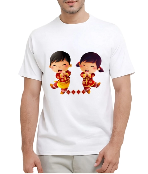 astro - Kaos Pria Gambar 3Dimensi Gong Xi Fa Chai