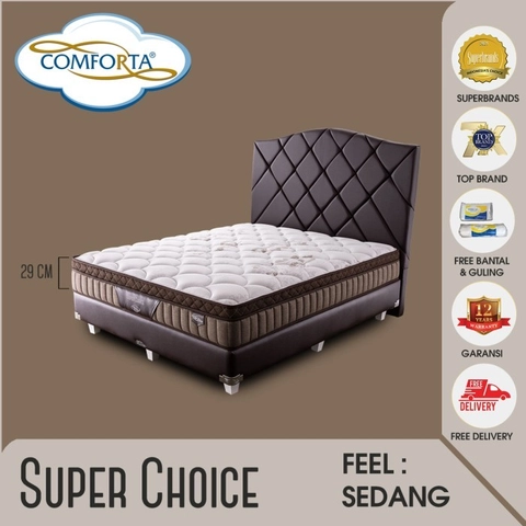 Comforta - COMFORTA Kasur Springbed Super Choice Fullset 90x200