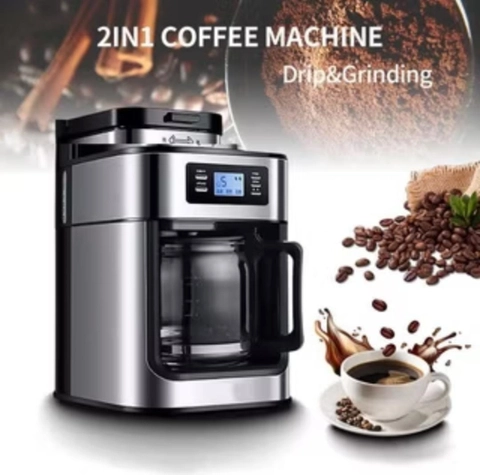Rizki Electronics - Mesin Kopi Espresso Coffee Maker Bean Grinder
