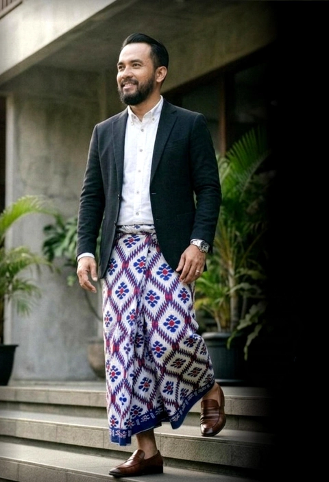 Kois Batik - Sarung batik santri pria dewasa baru motif nakib