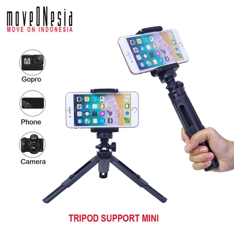 Moveonesia - Tripod Support Mini Holder U Handphone Extendable Braket Penyangga HP Stabilizer Kamera