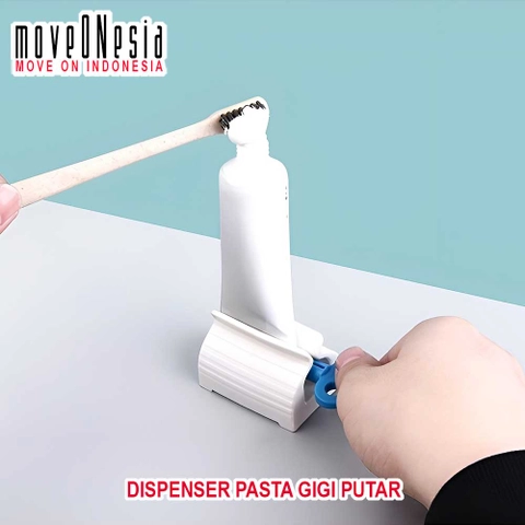 Moveonesia - Dispenser Pasta Gigi Roll Putar Manual Holder Toothpaste Squeezer Alat Penjepit Odol Penekan Gulung
