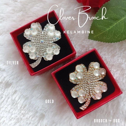 Clover Brooch Bross Daun Semanggi