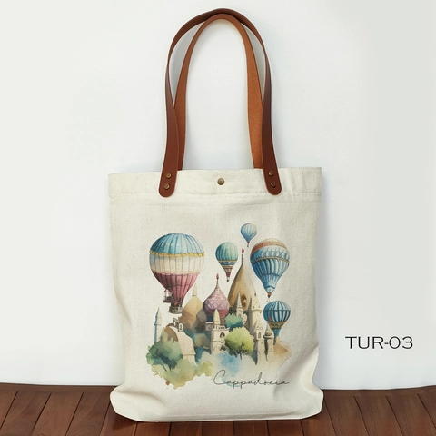 Dewani - Totebag Canvas Seri Cappadocia Tas Kanvas Souvenir oleh oleh Turki - 03