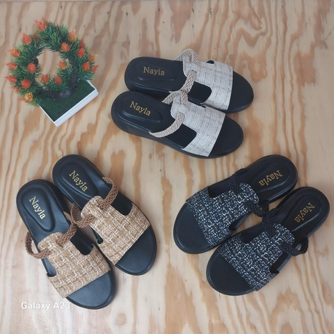 Nayla - Sandal Wanita Wedges 4cm Premium Platform Hak Korea Style Series Kelly