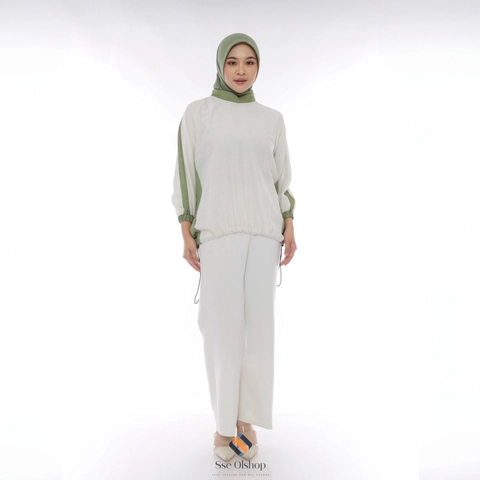 Sseolshop - BECA TOP blouse wanita terbaru lengan panjang baju linen L XL XXL