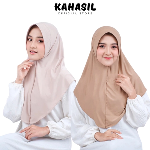 KAHASIL - Hijab Bergo Jilbab Instan Pet Antem Jersey Premium KHS4375