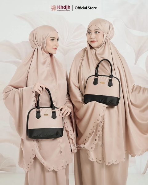 KhadijahLabel - Mukena Dewasa Mukena Premium Velvet Silk Lasercut Mukena Mewah Terbaru Lavinia