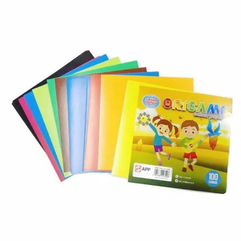 Bintang Terang ATK - KERTAS LIPAT / KERTAS ORIGAMI SIDU 100 LEMBAR (Kecil/Sedang/Besar)