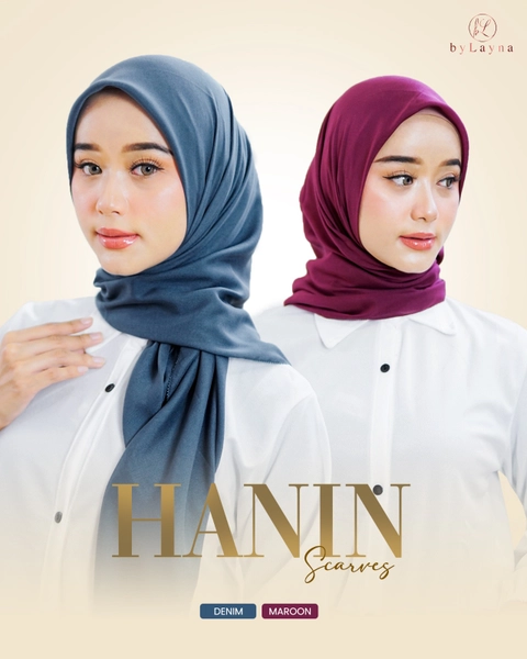 byLayna Official - byLayna Official - Jilbab Segiempat Kerudung Hanin Scarf