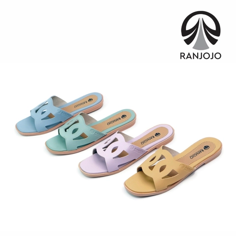 Ranjojo - Sendal Slop Wanita Teplek RJ11 Original Wanita terbaru Sandal Slop