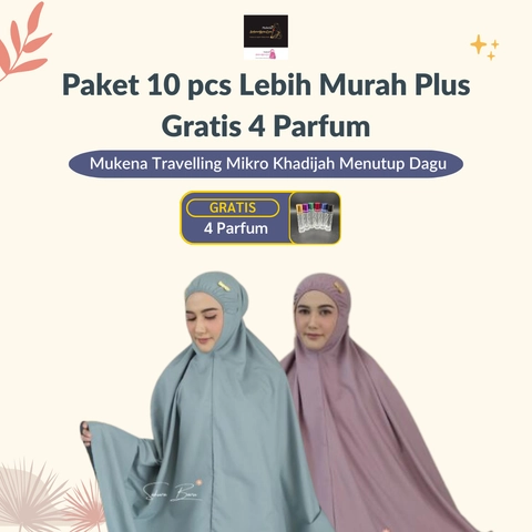 Sakura Baru - 10pcs Mukena Travelling Mikro Khadijah