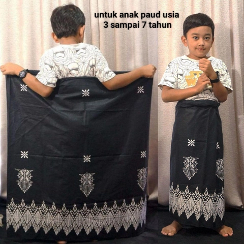 Kois Batik - Sarung anak usia 3 sampai 7 tahun motif pinto aceh katun prima halus tebal