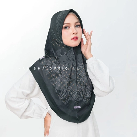 Kalisha official - Kerudung Bergo Hijab Motif Bergo Hamidah Kerudung Instan Bergo Elisa
