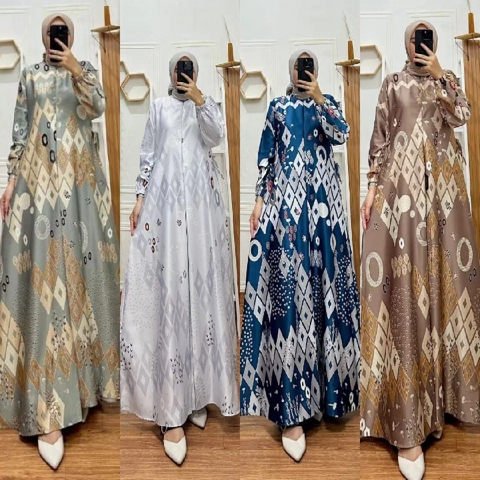 Batik Mafaza - Gamis Ayunda Modern Kekinian Terbaru