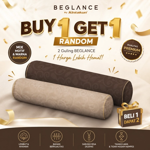 Kintakun - [BUY 1 GET 1] Beglance Microfiber Bolster 22 x 85 New Embossed Bed