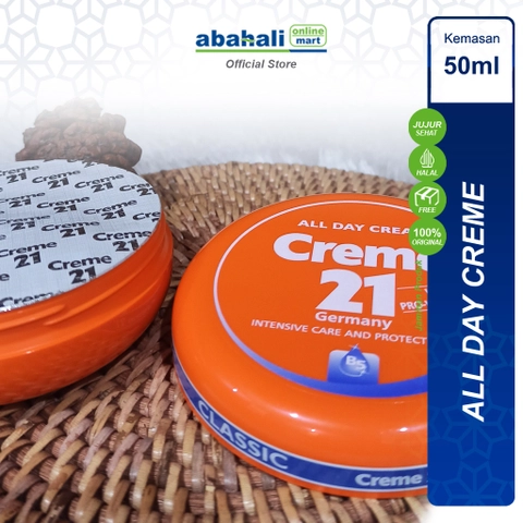 Abahali Mart - Creme 21 All Day Cream 50ml Pelembap Wajah Tubuh Melembapkan Ringan Cocok untuk Semua Jenis Kulit
