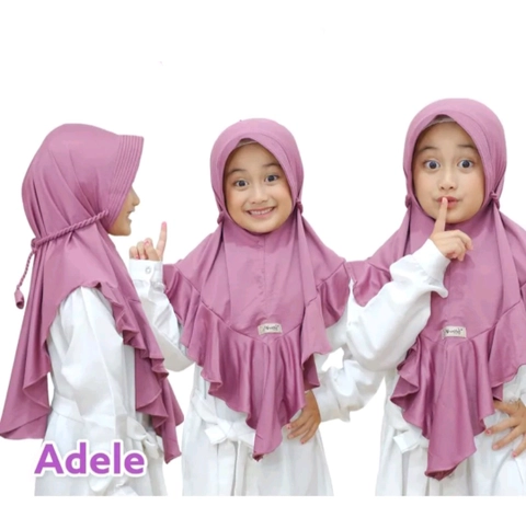 Fisky Collection - Hijab Bergo Instant Anak Adele Tali Rempel Pad