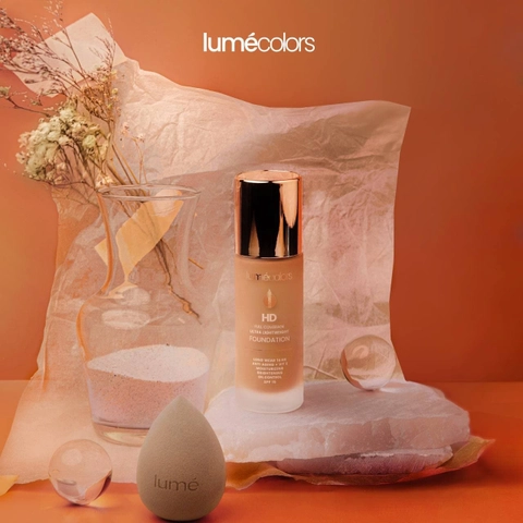 Lumecolors - Spesial Bundling Foundation And Beauty Blender