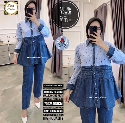 Griya Busanaku Solo - Setelan jeans wanita dewasa ama najwa series