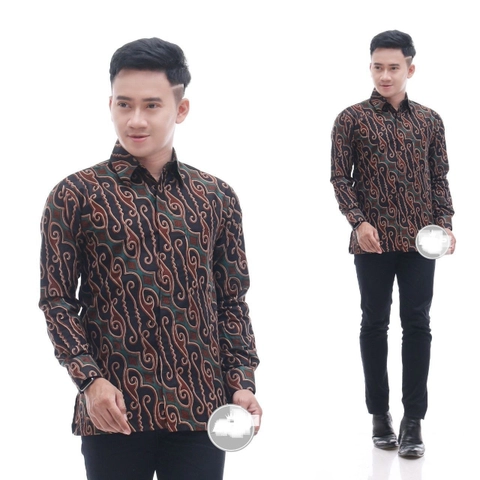 Batik Berjaya - Kemeja lengan panjang Batik Abid