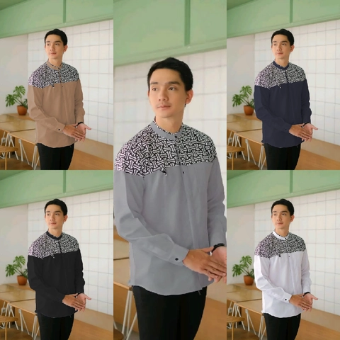 Batik Alfin - Baju koko kurta lengan panjang motif falcon koko model terbaru nyaman di pakai