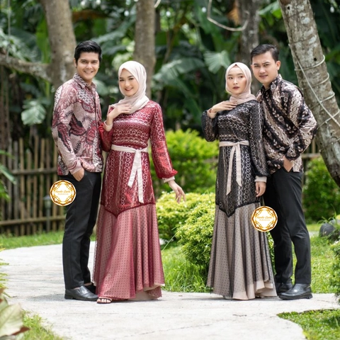 Rambe Batik Indonesia - Batik Couple Gamis Nealam Original Kualitas Butik - Bisa Beli Pisah