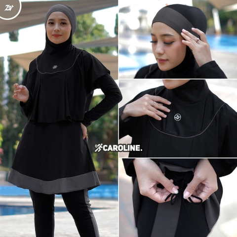 Zaneva Hijab - Caroline Swimwear Setelan Renang Muslimah Syari Atas Bawah