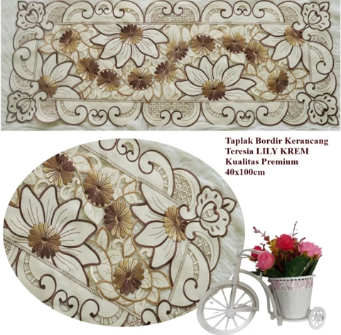 Dylan 19 [TA] - Dylan 19 - Taplak meja tamu kerancang 100x40cm