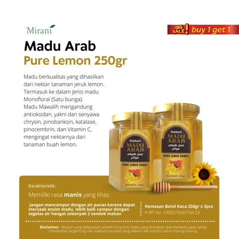 Mirani - buy 1 get 1 madu arab