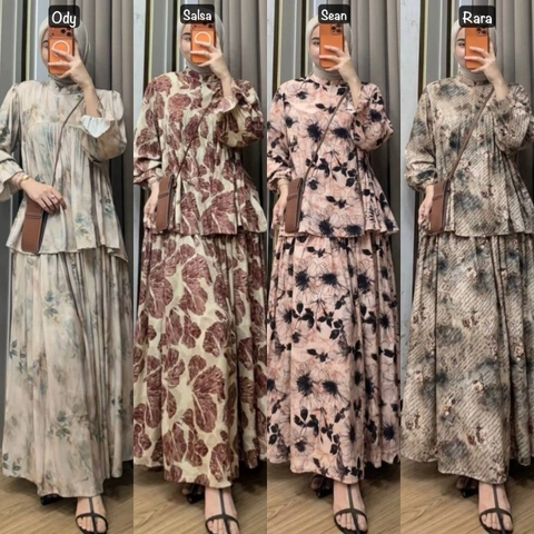 Khisna collection - Set rok nadine bunga motif cantik