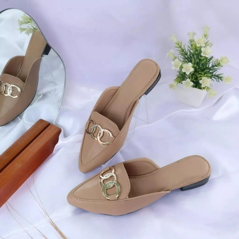 LUXIA - Sandal Selop Hels Wanita 3 Cm Huymi DH-13