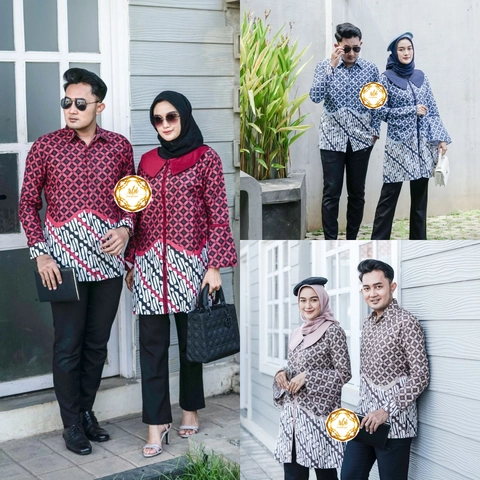 Rambe Batik Indonesia - Rambe Batik Indonesia - Couple Tunik Batik - ORGINAL Bisa Beli Pisah