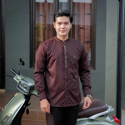 Kois Batik - Baju Koko Pria Dewasa Tangan panjang terbaru motif raffi