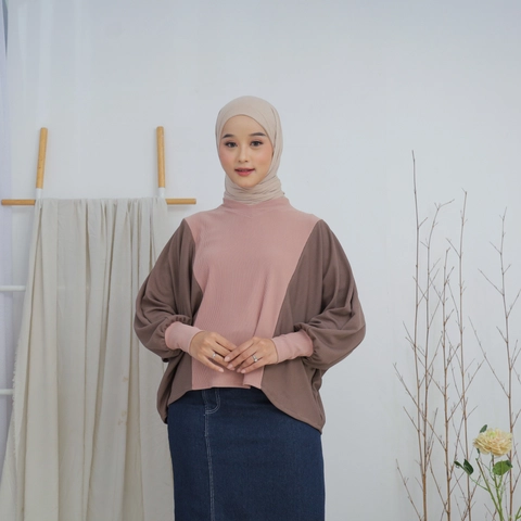 Sseolshop - SSEOLSHOP - ANNELYN blouse wanita simple terlaris 2025 / baju muslimah terbaru lengan panjang warna
