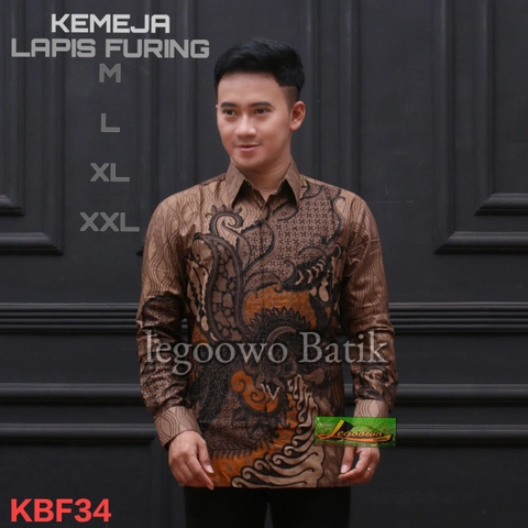 legowo batik - Kemeja batik lapis furing kbf 34
