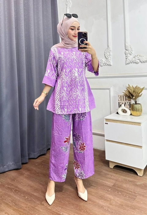 Batik Ayodha - SETELAN REYHAN ALLSIZE LD 105CM