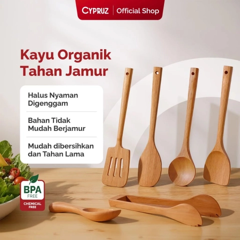 Cypruz Official - Cypruz Beech Wood Lancip Spatula 34cm AM-0753