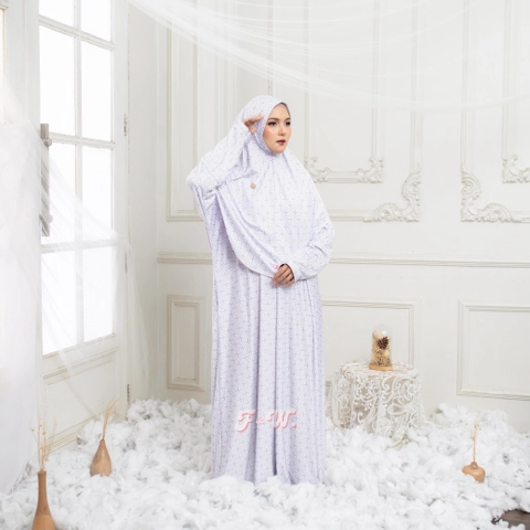 Sakura Baru - Sakura Baru X FnW - Dress Sienna Set Gamis Set Hijab Wanita Muslim Dewasa Jersey Premium Motif Elega