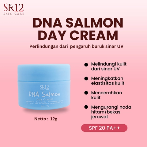 SR12 DNA Salmon Cream Day SPF 20 Melembabkan Dan Melindungi Kulit Dari Sinar Matahari