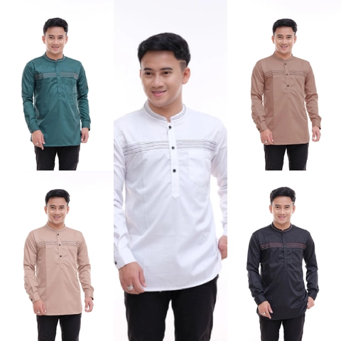 Kois Batik - Baju Koko Pria Dewasa Lengam Panjanh Terbaru Elegan Motif ardan